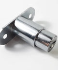 Built Tough 4 Pack Push Plunger Cabinet Lock With Keyed Alike Drawer Catch For Filing Box Zinc Alloy Chrome Finish Smooth Action Quick Attach No Sweat Assembly, chrome finish cabinet lock component.