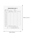 Pro Grade Industrial Equipment Safety Inspection Tags Set With Waterproof PVC Sleeves And Cable Ties 20 Card Packs showing blank log card