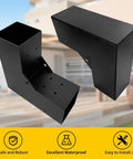 Heavy Duty Galvanized Steel Pergola Brackets Kit For 4 By 4 Inch Lumber L Shaped DIY Corner Brackets For Patios Gazebos