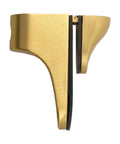 Adjustable Glass Shelf Bracket Wall Mount Made From Zinc Alloy Gold Finish Shelf Supports Side View