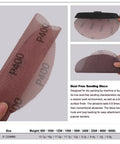 Grab These 10 Pro Mesh Sanding Discs For Dust Free Grindin' Jobs. 9 Inch P400 sanding disc shown with hook and loop backing.