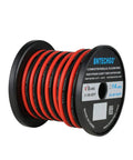 8 Gauge 2 Conductor Parallel Silicone Wire Red Black Ultra Flexible Extension Cable For LED Strip 20 Ft Spool Tinned Copper
