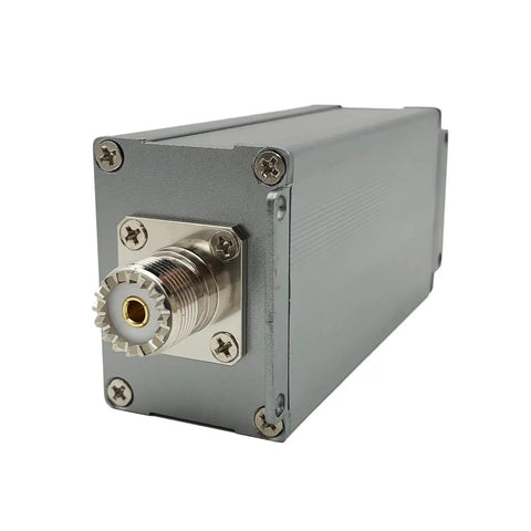 200W Shortwave Band Pass Filter With LC Design, M-Female Connector, High Isolation Ham Radio Antenna Filter for 21MHz, front view