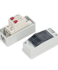 16A DC Miniature Circuit Breaker For DIN Rail Mount 2 Pole Leakage Protector In Outdoor Waterproof Distribution Box With Transparent Cover