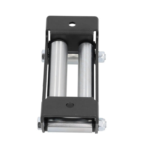 Universal Winch Roller Fairlead 165mm 6 Point 5 Inch For ATV UTV Side By Side Cable Guide Beefy Steel Construction 4000 To 5500 Lbs Load Capacity Ideal Off Road Recovery Reduces Cable Kinks, front view