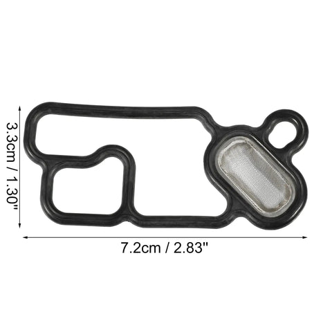 Solenoid Gasket Spool Valve Filter Screen For Honda Black Pack Of 1 Easy Install To Stop Oil Leaks And Clogged Screen In VVT System OEM Ready OE 15815 5G0 A01