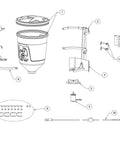 Diagram of ATV All Purpose Broadcast Spreader With 15 Gallon Hopper For Seed Fertilizer Rock Salt And Deer Feed 12 Volt Motor