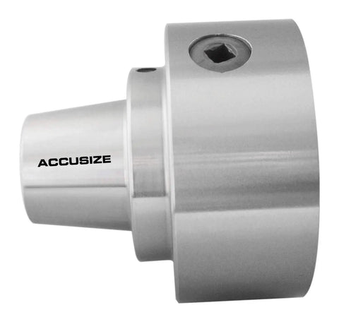 Side view of 5C Collet Chuck, 5 Inch Precision With Integral D1-4 Cam Lock Back Mount, showing metal finish and stud detail.