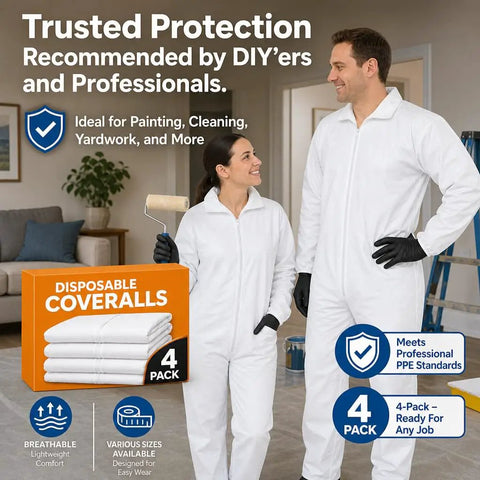 Kick Up Dust Without Breaking A Sweat With These Super Lightweight Disposable Coveralls And Breathable Paint Suit Solid Crawlspace Gear That Stays Cool Handles Messes Like A Champ All Day Long