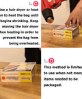 Using a heat gun on Top Tier Heat Shrink Wrap Bags Bundle for sealing candles; demonstrates heat application.