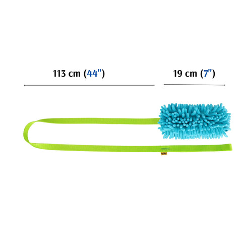 Long Handle Tug Toy For Dogs With Microfiber Plush Bite Training Tool For Serious Chewers Interactive Tugging Agility And Sports Play