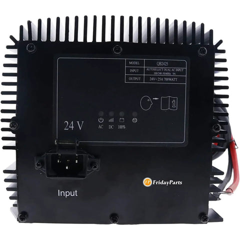 Heavy Duty 24V 25A Smart Battery Charger For Industrial Scissor Lift Equipment 700W Fast Charging With No Hassle Plug And Play Connectors And Rock Solid Aftermarket Design