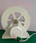 Low Speed Hydroelectric Water Wheel Generator for Outdoor Power and Off Grid Living, showing front view of 50W hydropower system.