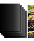 Nonstick Grill Mats Set Of 5 For Outdoor BBQ Grilling Reusable Teflon Mats For Gas Charcoal And Electric Grills 15.75 By 13 Inches