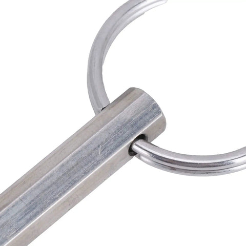 Close-up of Oval Head Bit Key Stainless Steel Coffee Machine Repair Tool With Gaskets showing its durable steel construction.