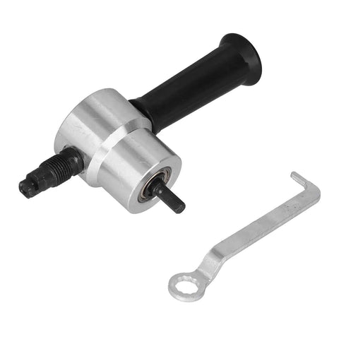 Double Head Metal Cutter Sheet Nibbler Electric Drill Attachment For Circle Cutting With 360 Degree Handle and wrench