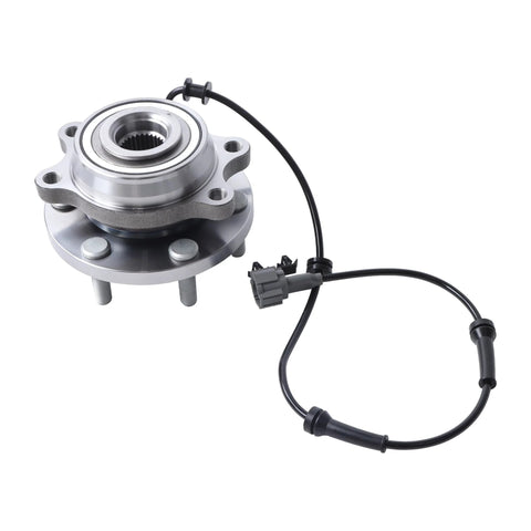 Front view of 2 Pack Heavy Duty Wheel Bearing And Hub Assembly 515065 Replacement For Nissan Frontier Pathfinder Xterra Equator 4X4 With ABS