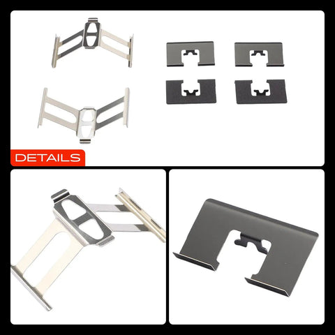 Rear Disc Brake Hardware Kit For Honda And Acura Vehicles Including CR V Civic Odyssey Accord Crosstour CR Z Element Prelude And Acura RDX Ready To Install With OEM Style Fit And Durable Components displayed with clips and detailed parts