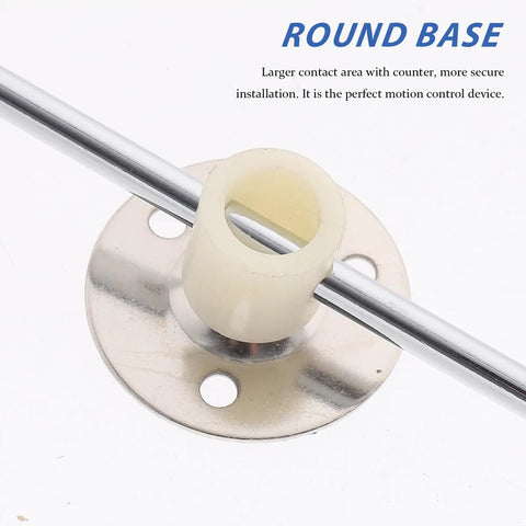 Round base component for 4 Pack Cabinet Door Hinges Flap Stay Dampers Soft Close Lid Supports, showing metal and plastic construction.