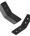 Heavy Duty 10 Pack Flush Inside 45 Degree Angle Brackets For 2x2 Lumber Posts, stack and single bracket view