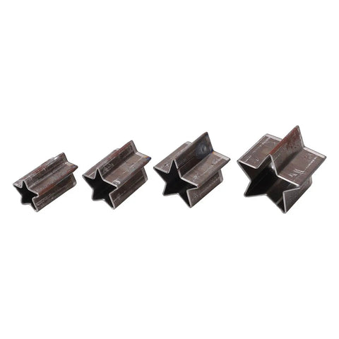 Leather Die Set For Cutting Pentagrams In Four Sizes With Star Shape Transfer Punches Box Included For Easy Carry Handy Hollow Punch