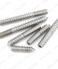 Beefy Hexagonal Socket Bolt 304 Stainless Steel Double Headed Hanger Bolt Self-Tapping Screw For Furniture M10 By 75mm Built