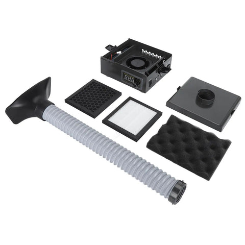Solder Fume Extractor With 150W Motor And 3 Stage Filtration System 7000 RPM Smoke Evacuator parts and filters layout
