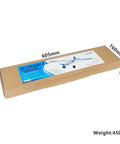Fox XL 2025 RC Airplane Kit With 1030mm Wingspan Foam Airframe MF1905 2400KV Motor packaging box dimensions labeled