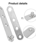 Smooth Stainless Steel Door Hinge With 360 Degree Rotating Shaft, Heavy Duty Thickened Core Design, Rounded Safe Edges No Burrs for smooth operation