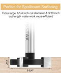 Extra Large Wood CNC Spoilboard Surfacing Router Bit With One Quarter Inch Shank And One And One Quarter Inch Cutting Diameter