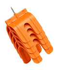 Heavy Duty Plasterboard Electrical Box Positioning Tool Set With Five High Markers. Orange durable plastic frame for precision drywall marking.