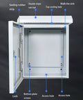 Rugged Waterproof Weatherproof Stainless Steel Electrical Junction Box Outdoor Enclosure For Large Projects, Wall Mounted Utility Box With Beefy Seal, Easy Wiring, Indoor Or Outdoor Use 600x800x250mm, open door detail