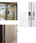 Heavy Duty Stainless Steel Concealed Door Hinges 180 Degree Internal Folding Hinges for cabinets and doors installed view