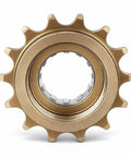 Single Speed Freewheel 14T Sprocket Gear for Mountain Road and Folding Bikes, Bronze Metal, Easy Install Conversion Kit