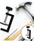 Two Pack Adjustable Outdoor Furniture Clips Sturdy No Slip Fasteners For Wicker Sofas And Chairs Easy To Install Clips For A Secure Patio Connection Weatherproof Reliable Clamps next to tools
