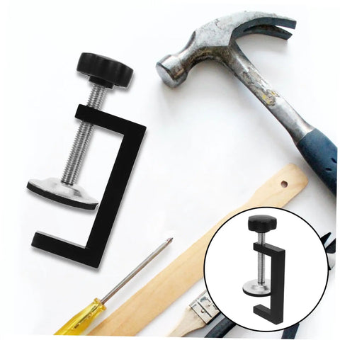 Two Pack Adjustable Outdoor Furniture Clips Sturdy No Slip Fasteners For Wicker Sofas And Chairs Easy To Install Clips For A Secure Patio Connection Weatherproof Reliable Clamps next to tools