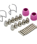Premium Plasma Cutter Torch Consumables Kit For Cut60 And Lgk60 Machines Fits Ag60 SG55 Wsd60 Torches with nozzles.