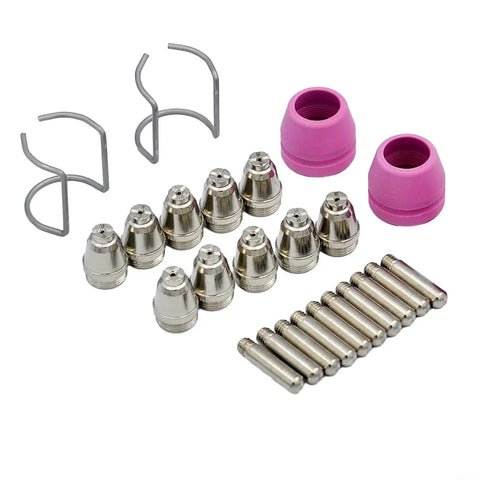 Premium Plasma Cutter Torch Consumables Kit For Cut60 And Lgk60 Machines Fits Ag60 SG55 Wsd60 Torches with nozzles.