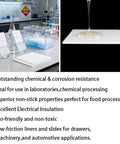 8 By 12 Inch White PTFE Virgin Sheet 1.5mm Thick Nonstick Heat Resistant Teflon Sheet on lab desk with chemical setup.