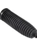 Beefed Up 2 Piece Rack And Pinion Tie Rod Boots Kit showing black bellows for Ford F Series, BMW, Audi replacement