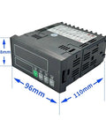 Compact Micro Column Load Cell With Indicator Display For Small Space Integrated Control System in black with dimensions shown