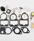 Carburetor Rebuild Kit For VW Solex Brosol Bocar 28 PICT To 34 PICT-3 with gaskets, float, and 12V solenoid valve components