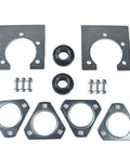 Go Kart Live Axle Bearing Kit 1 1/4 Inch 3 Hole Design with durable steel parts and mounting hardware for smooth wheel spin