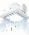 Whisper Quiet Bathroom Exhaust Fan With LED Light, 110 CFM, Ultra Low 1.0 Sone, 8x8 Inlet Opening, 9.4x9.4 Housing, 4 Inch Duct