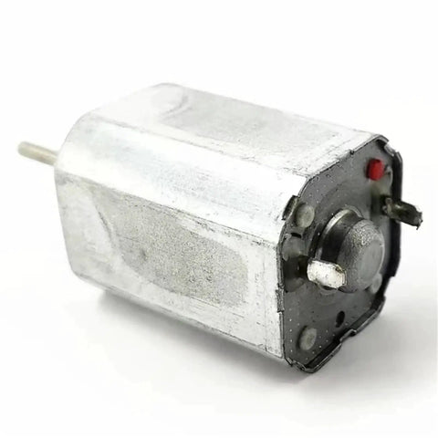 Tiny 18mm Square DC Motor 12V 18V 24V Micro 6 Pole Rotor Electric Motor For Industrial Use, side view showing connectors