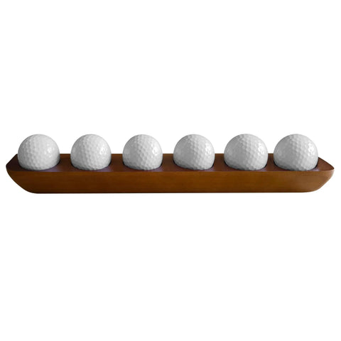 Wood Golf Ball Display Case For Six Balls With Wall Mount Or Tabletop Stand Perfect Home Office Golf Memorabilia Decor And Gift For Collectors