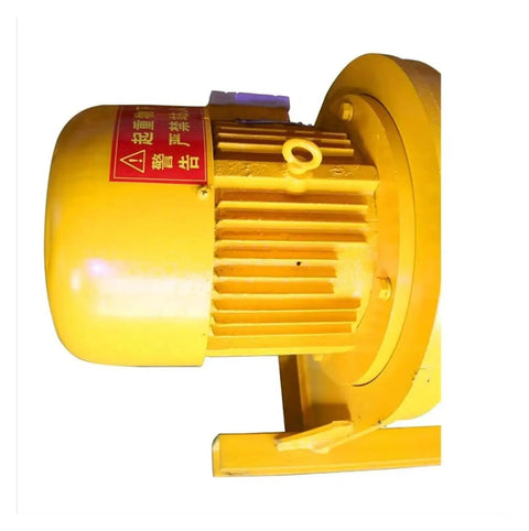 Heavy Duty Electric Wire Hoist 3 Phase 380V Motor 3 Ton Capacity 30 Meter Lift Height close-up of yellow motor with details