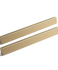 Six Pack Of 5 Inch Champagne Bronze Knurled Cabinet Pulls For Drawers And Dressers With No Slip Grip And Industrial Chic Style From Goo-Ki