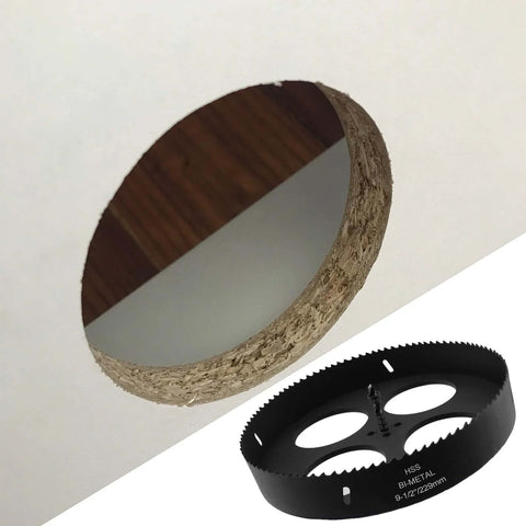Rannb 9.5-inch bi-metal hole saw with drill bit and hex wrench for wood, plastic, drywall, thin metal