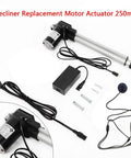 Beefed Up 24V DC Recliner Actuator Replacement with 250mm stroke for power lift chair and electric sofa heavy duty linear motor.